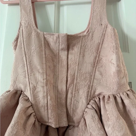 Anthropologie Siempre the Label Corset side peplum top - Picture 5 of 8